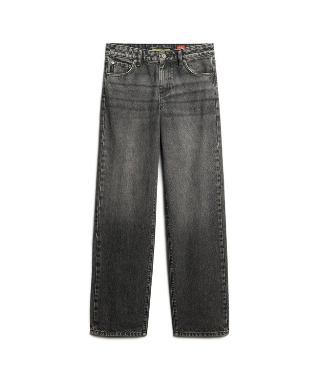 Jeans mit mittlerer Leibhöhe und weitem Bein Jeans mit mittlerer Leibhöhe und weitem Bein