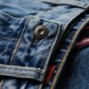 Jeans mit mittlerer Leibhöhe und weitem Bein Jeans mit mittlerer Leibhöhe und weitem Bein