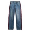 Jeans mit mittlerer Leibhöhe und weitem Bein Jeans mit mittlerer Leibhöhe und weitem Bein