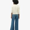 Jeans mit weitem Bein und unversäubertem Saum
