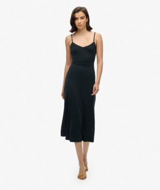 Jersey-Kleid mit offenem Rücken