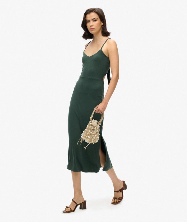 Jersey-Kleid mit offenem Rücken Jersey-Kleid mit offenem Rücken