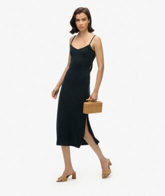 Jersey-Kleid mit offenem Rücken