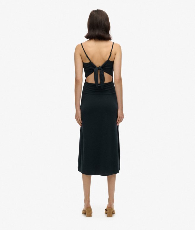 Jersey-Kleid mit offenem Rücken Jersey-Kleid mit offenem Rücken
