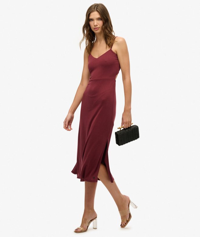 Jersey-Kleid mit offenem Rücken Jersey-Kleid mit offenem Rücken