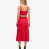 Jersey-Midi-Kleid mit Ausschnitt
