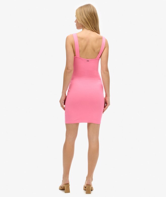 Jersey-Minikleid mit quadratischem Ausschnitt Jersey-Minikleid mit quadratischem Ausschnitt