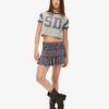 Jersey-Minirock mit Stufen Jersey-Minirock mit Stufen