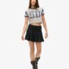 Jersey-Minirock mit Stufen Jersey-Minirock mit Stufen