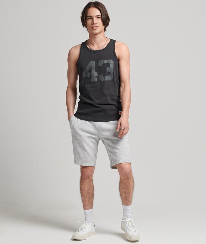 Jersey-Shorts aus Organic Cotton mit Vintage-Logo Jersey-Shorts aus Organic Cotton mit Vintage-Logo