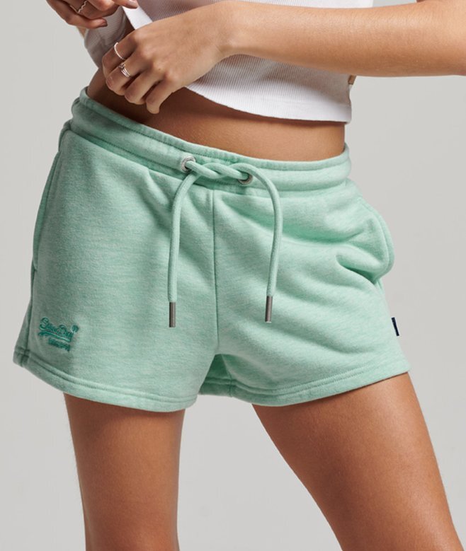 Jersey-Shorts mit gesticktem Vintage-Logo Jersey-Shorts mit gesticktem Vintage-Logo