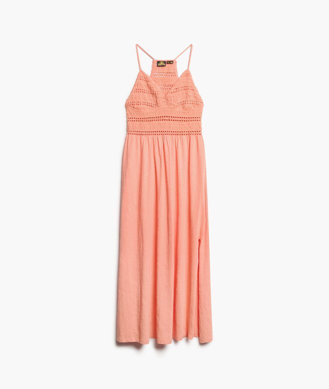 Jersey-Spitzen-Maxikleid Jersey-Spitzen-Maxikleid