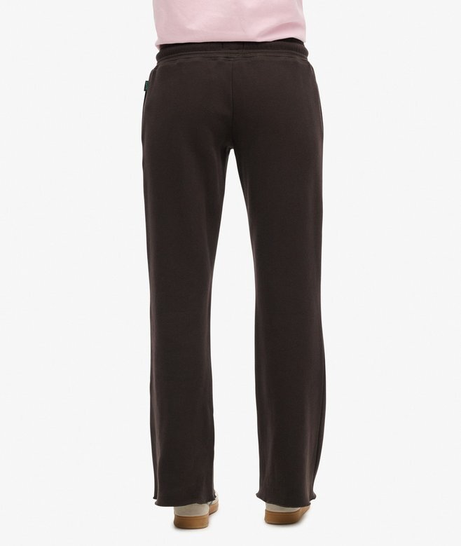 Jogginghose mit niedrigem Bund und ausgestelltem Bein sowie Neon-Vintage-Logo Jogginghose mit niedrigem Bund und ausgestelltem Bein sowie Neon-Vintage-Logo