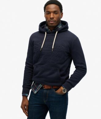 Kapuzenpullover mit geprägter Grafik Kapuzenpullover mit geprägter Grafik