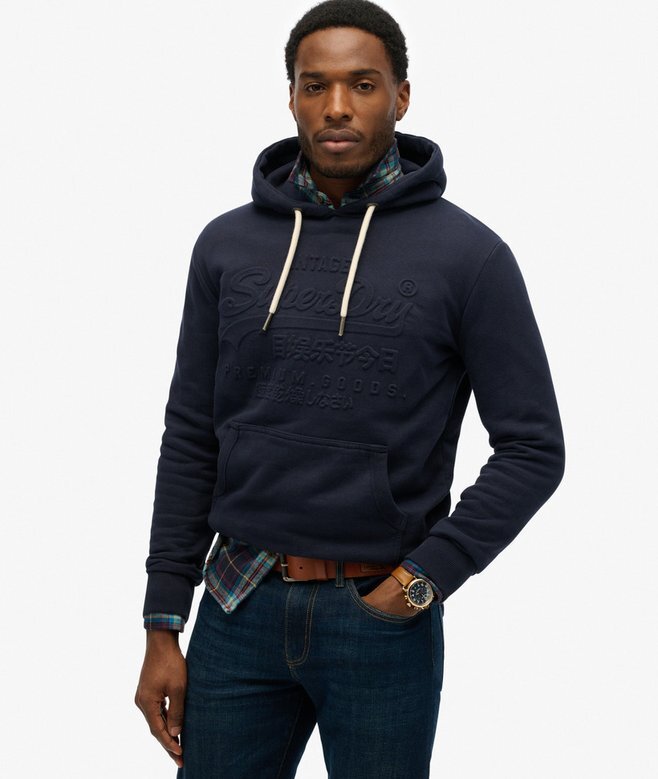 Kapuzenpullover mit geprägter Grafik Kapuzenpullover mit geprägter Grafik