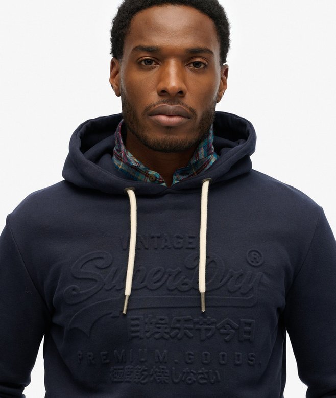 Kapuzenpullover mit geprägter Grafik Kapuzenpullover mit geprägter Grafik
