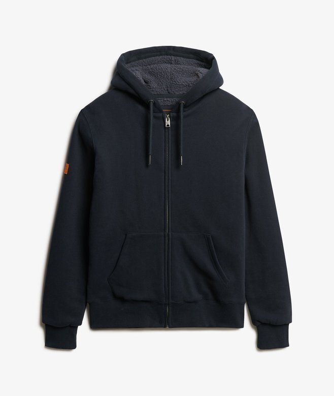 Kapuzenpullover mit Reißverschluss und Borg-Futter Kapuzenpullover mit Reißverschluss und Borg-Futter