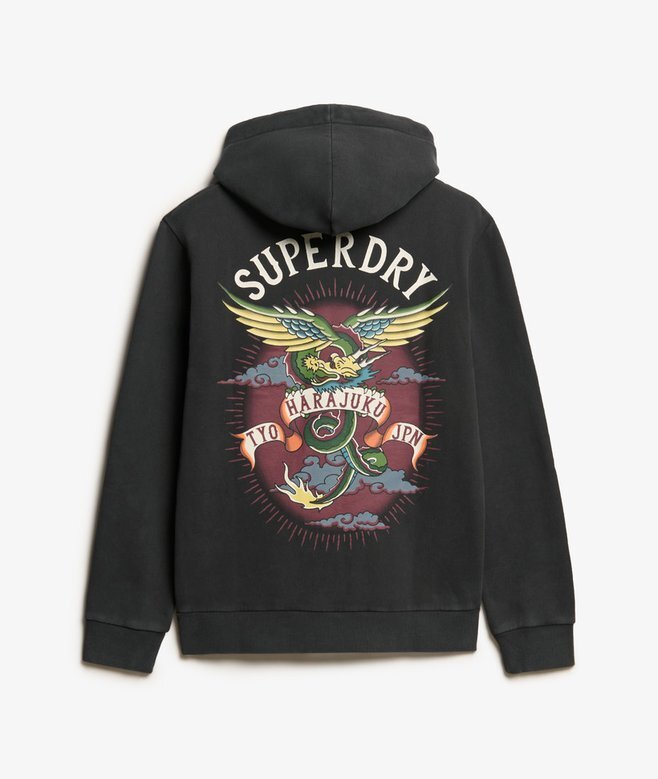 Kapuzenpullover mit Tattoo-Grafik Kapuzenpullover mit Tattoo-Grafik
