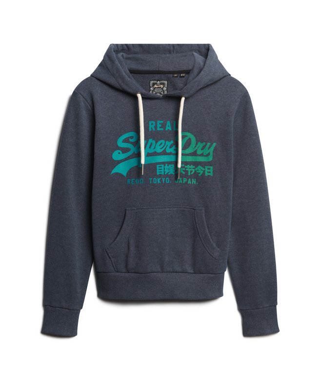Kapuzenpullover mit ton-in-ton Vintage-Logo Kapuzenpullover mit ton-in-ton Vintage-Logo