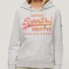 Kapuzenpullover mit tonaler Vintage-Logo-Grafik Kapuzenpullover mit tonaler Vintage-Logo-Grafik