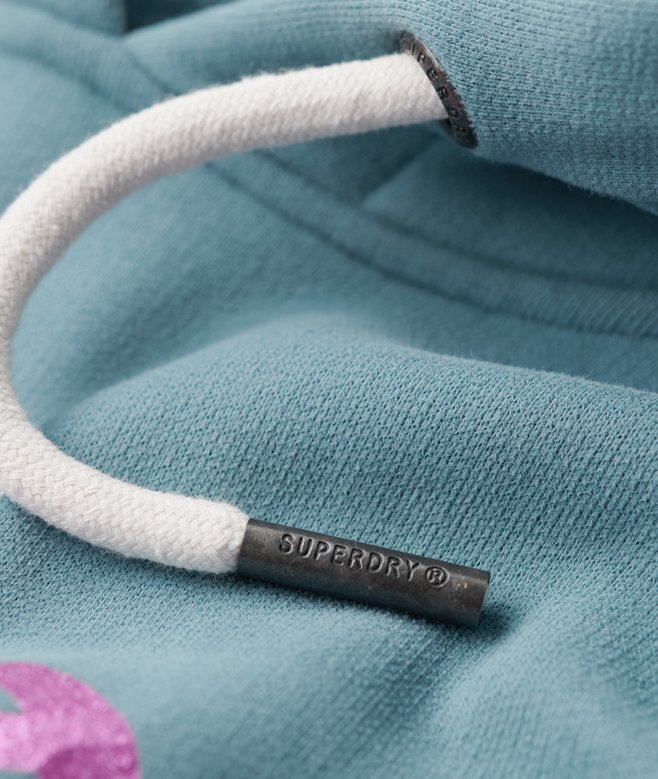 Kapuzenpullover mit verziertem Vintage-Logo Kapuzenpullover mit verziertem Vintage-Logo