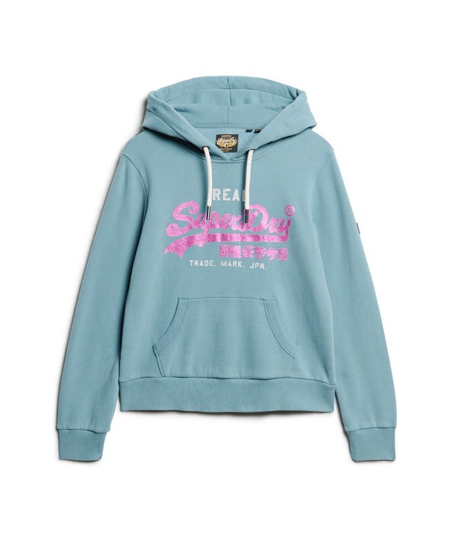 Kapuzenpullover mit verziertem Vintage-Logo Kapuzenpullover mit verziertem Vintage-Logo