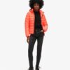 Klassische Puffer-Daunenjacke mit Kapuze