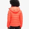 Klassische Puffer-Daunenjacke mit Kapuze