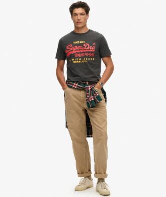 Klassisches Vintage-Logo-Heritage-T-Shirt