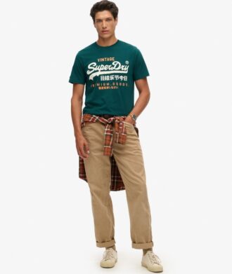 Klassisches Vintage-Logo-Heritage-T-Shirt