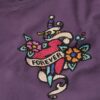 Kleines, figurbetontes Tattoo-Strass-T-Shirt