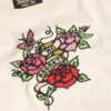 Kleines, figurbetontes Tattoo-Strass-T-Shirt