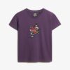 Kleines, figurbetontes Tattoo-Strass-T-Shirt