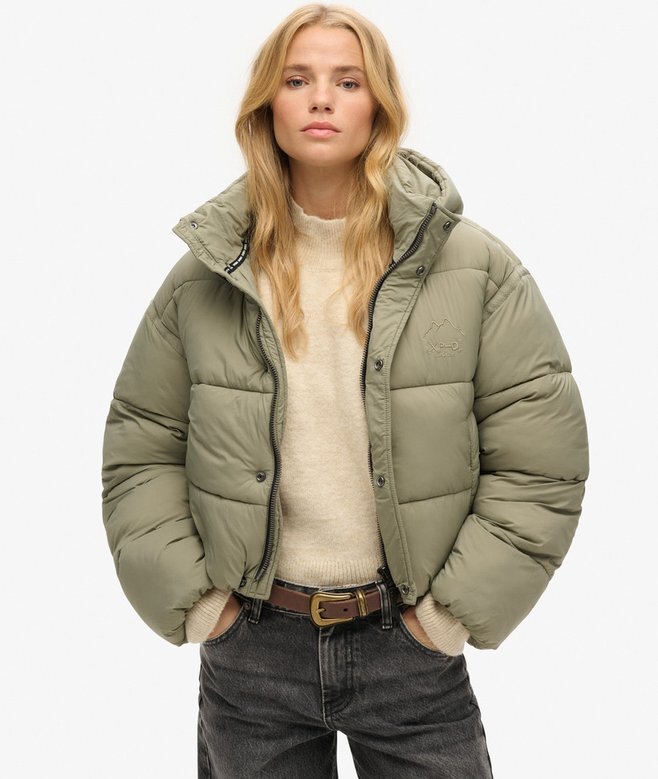 Kurze Cocoon-Puffer-Jacke Kurze Cocoon-Puffer-Jacke