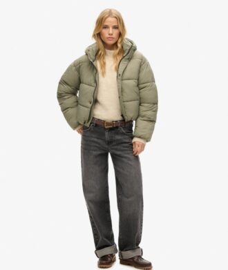 Kurze Cocoon-Puffer-Jacke Kurze Cocoon-Puffer-Jacke