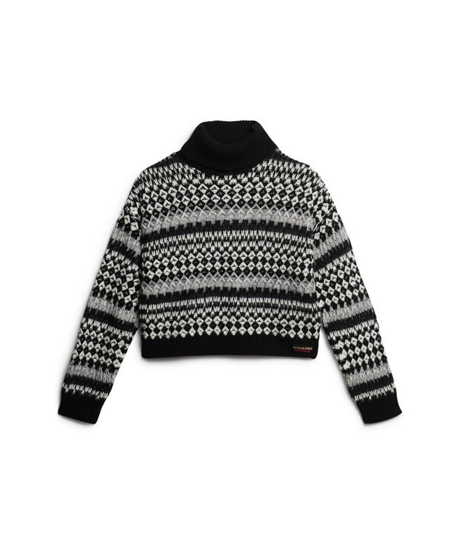 Kurzer Rollkragenpullover aus Strickmode Kurzer Rollkragenpullover aus Strickmode