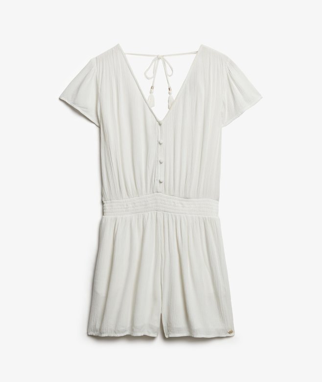 Kurzärmeliger Playsuit mit Print Kurzärmeliger Playsuit mit Print