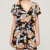 Kurzärmeliger Strand-Playsuit