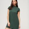 Kurzärmeliges A-Linien-Minikleid