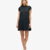 Kurzärmeliges A-Linien-Minikleid