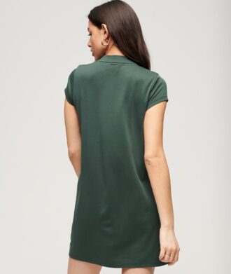 Kurzärmeliges A-Linien-Minikleid