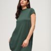 Kurzärmeliges A-Linien-Minikleid