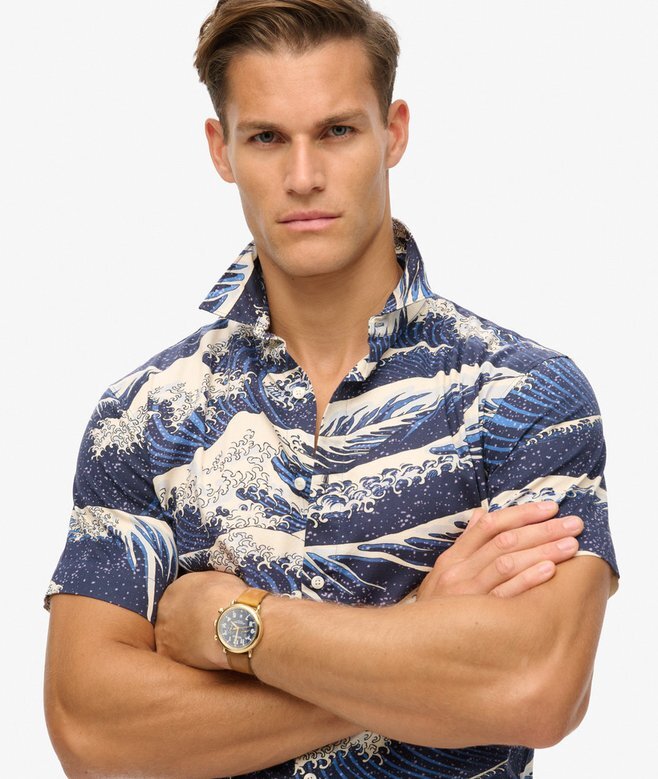 Kurzärmeliges Hawaiihemd Kurzärmeliges Hawaiihemd