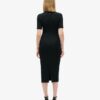 Kurzärmeliges Midi-Jersey-Kleid