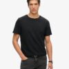 Kurzärmeliges Slub-T-Shirt mit Rundhalsausschnitt Kurzärmeliges Slub-T-Shirt mit Rundhalsausschnitt