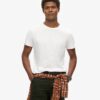 Kurzärmeliges Slub-T-Shirt mit Rundhalsausschnitt Kurzärmeliges Slub-T-Shirt mit Rundhalsausschnitt