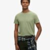 Kurzärmeliges Slub-T-Shirt mit Rundhalsausschnitt Kurzärmeliges Slub-T-Shirt mit Rundhalsausschnitt