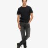 Kurzärmeliges Slub-T-Shirt mit Rundhalsausschnitt Kurzärmeliges Slub-T-Shirt mit Rundhalsausschnitt
