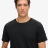Kurzärmeliges Slub-T-Shirt mit Rundhalsausschnitt Kurzärmeliges Slub-T-Shirt mit Rundhalsausschnitt