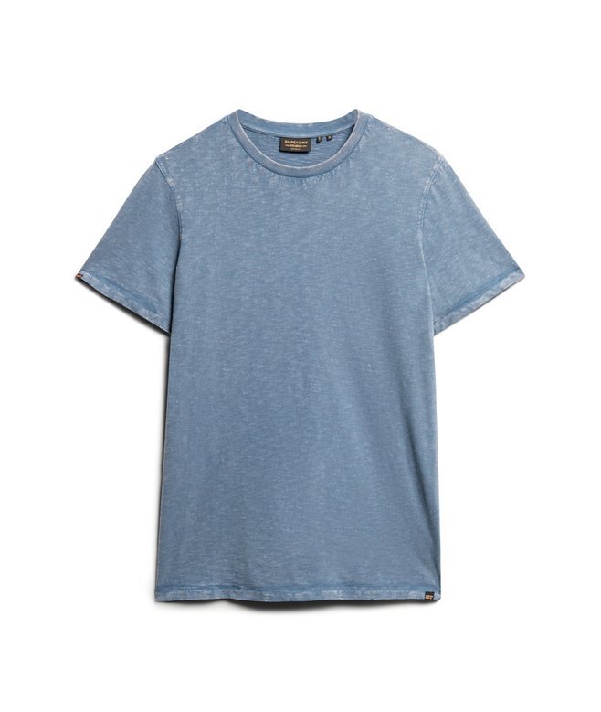 Kurzärmeliges Slub-T-Shirt mit Rundhalsausschnitt Kurzärmeliges Slub-T-Shirt mit Rundhalsausschnitt